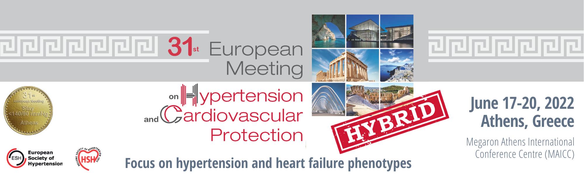 31^ European Meeting on Hypertension and Cardiovascular Protection - Will you be there?