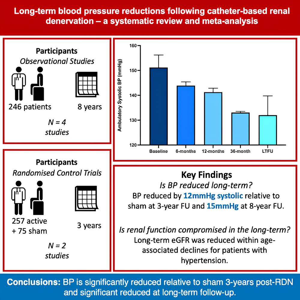 Long-Term Efficacy and Safety of Renal Denervation for Blood Pressure Reduction. Hypertension 2024